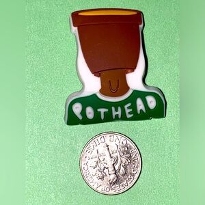 (10 for $15) Pot Head 420 leafs 🍃 Cannabis Crocs Shoe Charms